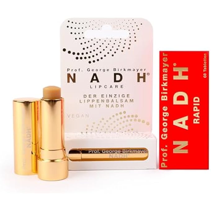 rayihni RAPID HIGH DOSE - 60 TABLETS + & LIP CARE SET - LOZENGES + NADH LIPCARE LIPSTICK LIP BALM FOR NOURISHED LIPS - Image 1